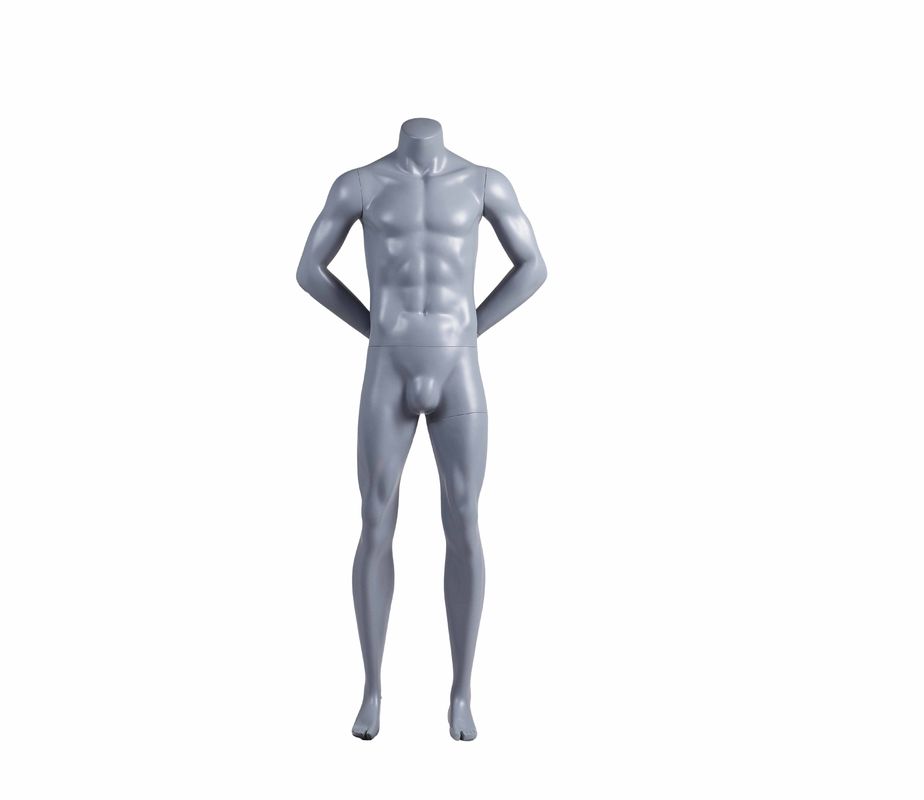 グラスファイバーフルボディマンハンズビハインドザバックヘッドレス筋肉スポーツ男性マネキンスポーツウェアディスプレイ用