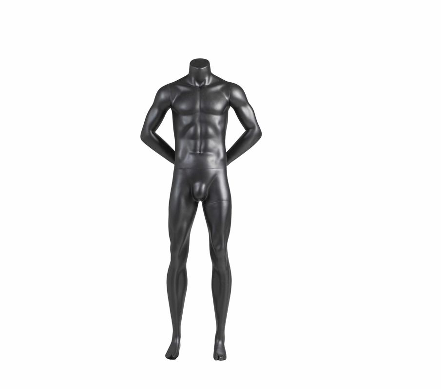 グラスファイバーフルボディマンハンズビハインドザバックヘッドレス筋肉スポーツ男性マネキンスポーツウェアディスプレイ用